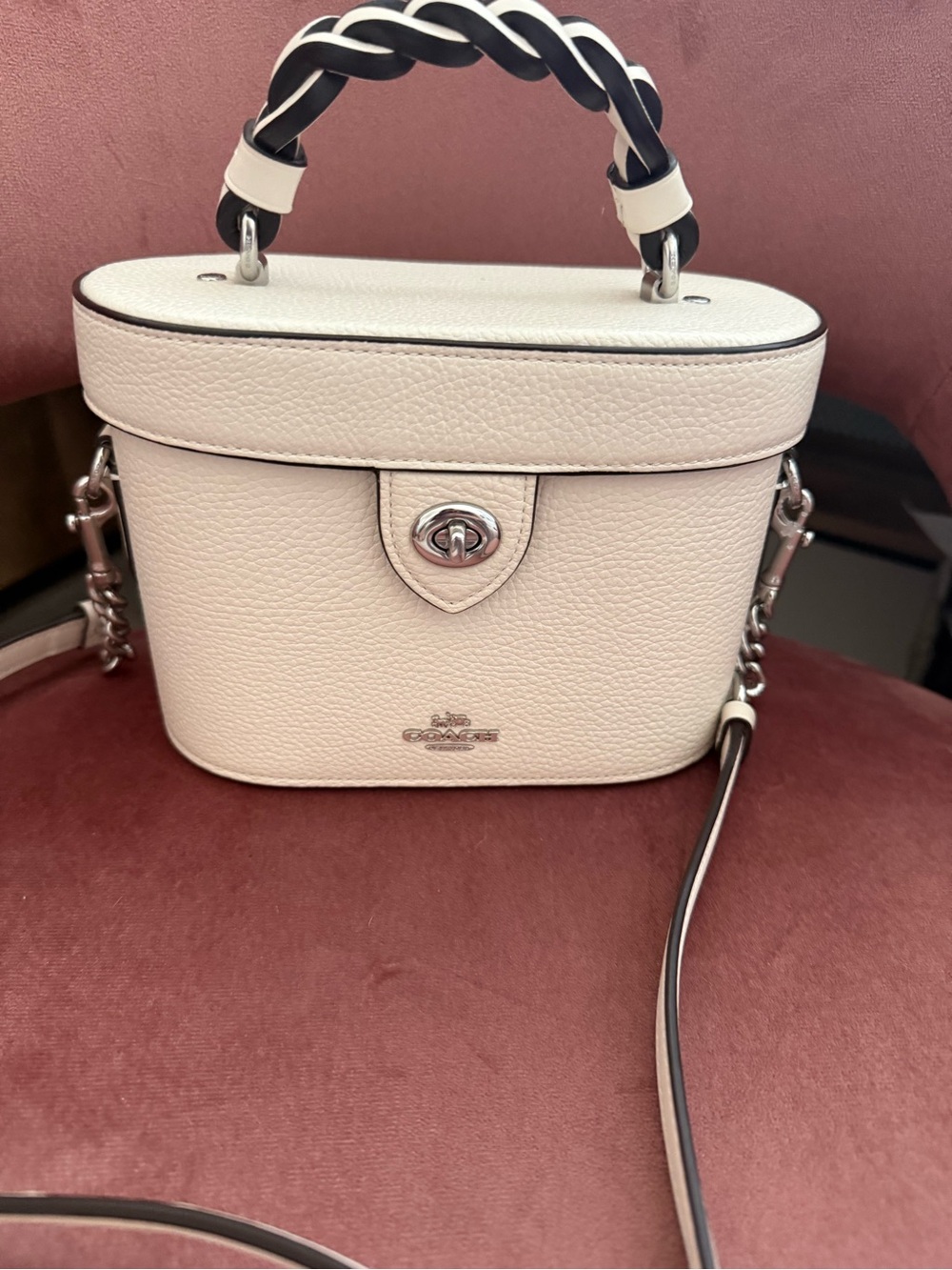 Coach Kay Redefined Pebble Leather Top-Handle Crossbody